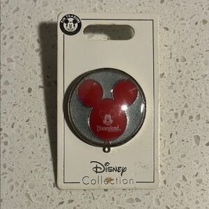 Disney Red and Silver Mickey Mouse Pin